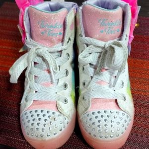 Sketchers twinkle toes size 12.5 toddler boots girls